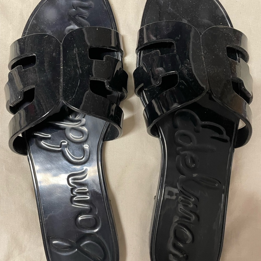 Sam Edelman Black Sandals Sleek Design